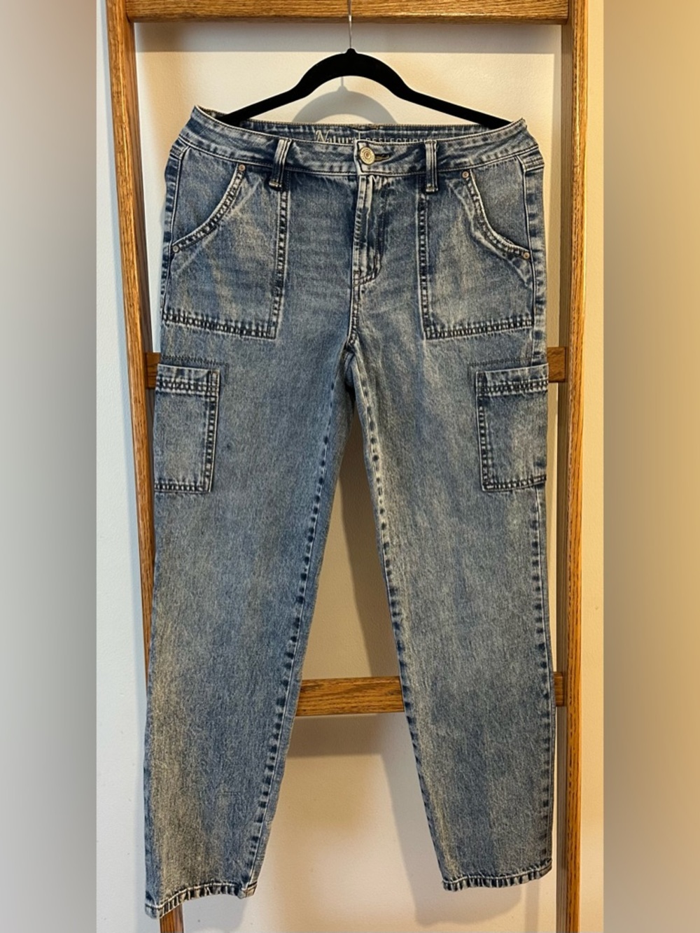 Natural Reflections Women's Straight Leg Jeans - Light Blue Wash